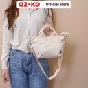 AZKO Ataru Ukuran S Tas Selempang Canvas - Putih Ivory