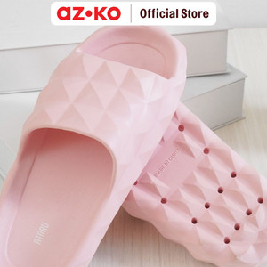 AZKO Ataru Ukuran 40 Sandal Wanita Slides Diamond - Pink