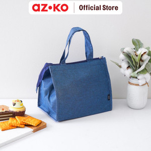 AZKO Ataru Tas Bekal Makanan Thermal Slim - Biru Navy