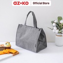AZKO Ataru Tas Bekal Makanan Thermal Slim - Abu-Abu