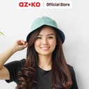 AZKO Ataru Topi Bucket Reversible - Hijau Mint/Biru