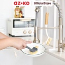 AZKO Ataru Sikat Piring Multifungsi Minimalis Square - Krem