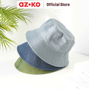 AZKO Ataru Topi Bucket Reversible - Hijau/Krem