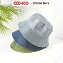 AZKO Ataru Topi Bucket Reversible - Hijau/Krem