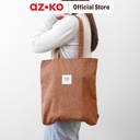 AZKO Ataru Tote Bag Corduroy - Cokelat