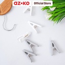 AZKO Ataru Set 16 Pcs Jepitan Pakaian - Abu-Abu/Putih