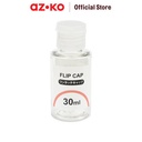 AZKO Ataru Botol Cairan Dengan Tutup Pet 30 Ml - Transparan