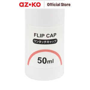 AZKO Ataru Botol Cairan Dengan Tutup Flip 50 Ml - Putih