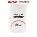 AZKO Ataru Botol Cairan Dengan Tutup Flip 50 Ml - Putih