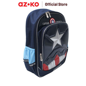 AZKO Marvel Tas Sekolah Anak Captain America Hardshell