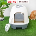AZKO Paws N Tail Toilet Kucing Dengan Drawer - Abu-Abu