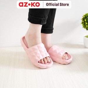 AZKO Ataru Ukuran 40 Sandal Wanita Slides Diamond - Pink