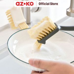 AZKO Ataru Sikat Piring Multifungsi Minimalis Square - Krem
