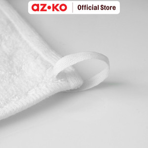 AZKO Ataru 25x25 Cm Handuk Wajah Plain Katun - Putih