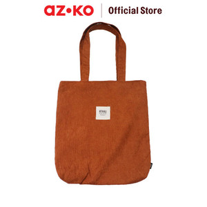 AZKO Ataru Tote Bag Corduroy - Cokelat