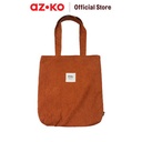 AZKO Ataru Tote Bag Corduroy - Cokelat