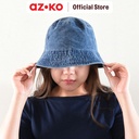 AZKO Ataru Topi Bucket Basic Denim - Biru