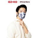 AZKO Ataru Kyou Masker Pelindung 4 Lapis Kf94 Camo - Biru Muda