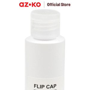 AZKO Ataru Botol Cairan Dengan Tutup Flip 50 Ml - Putih