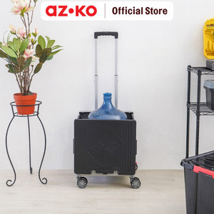AZKO Maxb Troli Lipat Portabel 4 Roda 30 Kg - Abu-Abu