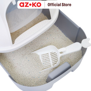 AZKO Paws N Tail Toilet Kucing Dengan Drawer - Abu-Abu