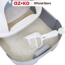 AZKO Paws N Tail Toilet Kucing Dengan Drawer - Abu-Abu