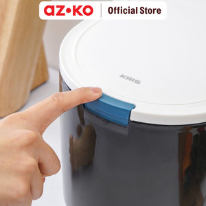 AZKO Kris 10 Kg Tempat Beras - Hitam/Putih