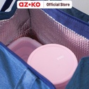 AZKO Ataru Tas Bekal Makanan Thermal Slim - Biru Navy