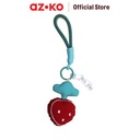 AZKO Ataru Gantungan Kunci Strawberry Cushion Chain - Merah