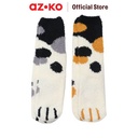 AZKO Ataru Set 2 Pasang Kaos Kaki Motif Paws