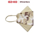 AZKO Ataru Kyou Masker Pelindung 4 Lapis Kf94 Camo - Krem Beige
