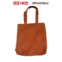 AZKO Ataru Tote Bag Corduroy - Cokelat