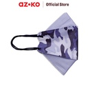 AZKO Ataru Kyou Masker Pelindung 4 Lapis Kf94 Camo - Biru Muda