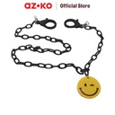 AZKO Ataru Strap Masker Chain Smiley - Hitam