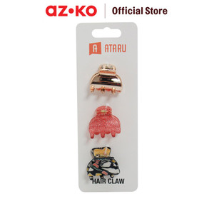 AZKO Ataru Set 3 Pcs Jepit Rambut Kecil Mix