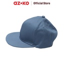 AZKO Ataru Topi Baseball 6 Panel Flat - Biru Brim