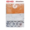 AZKO Forhom 180x180 Cm Tirai Kamar Mandi Dengan C Hooks Pineaple