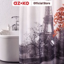 AZKO Forhom 180x200 Cm Tirai Kamar Mandi Dengan Hooks - Coral