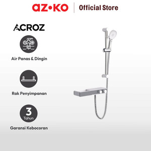 AZKO Acroz Set Hand Shower Dengan Rail J9902 - Abu