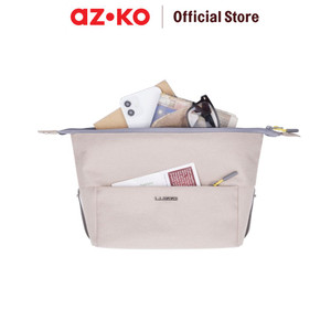 AZKO Luggo Phoenix Tas Organizer Clutch Toiletry - Cokelat Champagne
