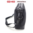 AZKO Passport Aiden Clutch Bag Plain Texture - Hitam