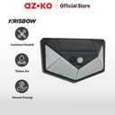 AZKO Krisbow Zura Lampu Dinding Outdoor Solar 2 Watt 3000k 210 Lumens