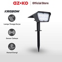 AZKO Krisbow Zura Lampu Sorot Taman Single Solar 1l 200 Lumens 6500k