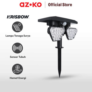 AZKO Krisbow Zura Lampu Sorot Taman Double Solar 4 Watt 6500k
