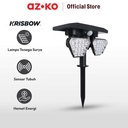 AZKO Krisbow Zura Lampu Sorot Taman Double Solar 4 Watt 6500k
