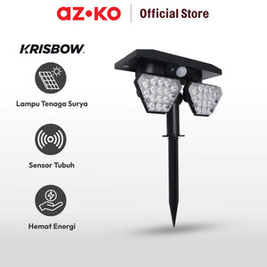 AZKO Krisbow Zura Lampu Sorot Taman Double Solar 4 Watt 3000k