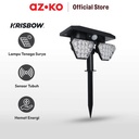 AZKO Krisbow Zura Lampu Sorot Taman Double Solar 4 Watt 3000k