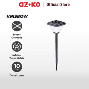 AZKO Krisbow Arna Lampu Taman Solar Led Bollard 2 Watt