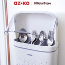 AZKO Stora Tempat Alat Makan - Putih