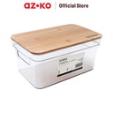 AZKO Stora 5 Ltr Kotak Penyimpanan Dengan Tutup Bambu